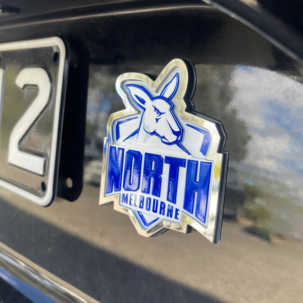 North Melbourne Kangaroos 3D Peel-N-Stick Chrome Car Badge Decal Coated Auto Sticker