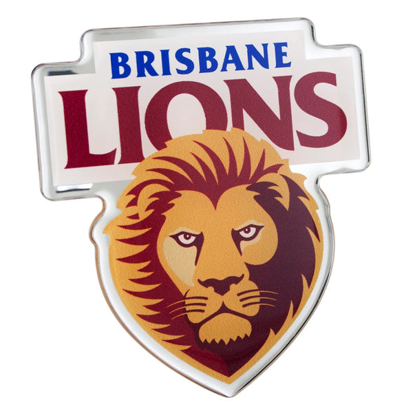 Brisbane Lions Premium Chrome Car Decal Coated Auto Sticker