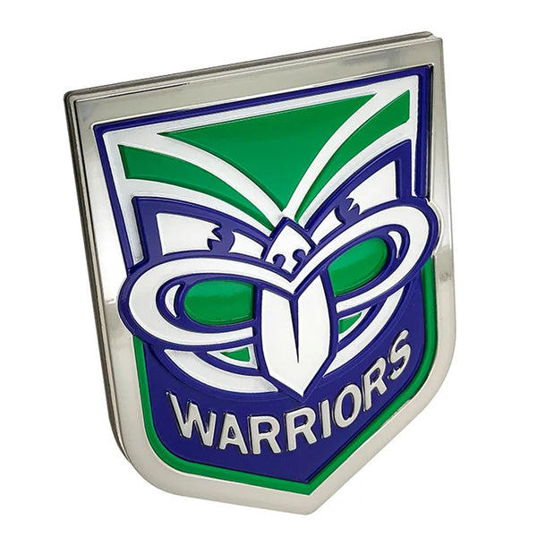 New Zealand Warriors NRL 3D Peel-N-Stick Chrome Car Badge
