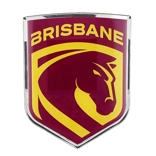 Brisbane Broncos NRL Premium Chrome Logo Decal Sticker