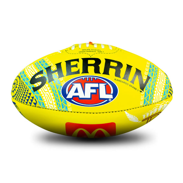 Sherrin 2024 SDNR Indigenous Leather Official Game Football size 5