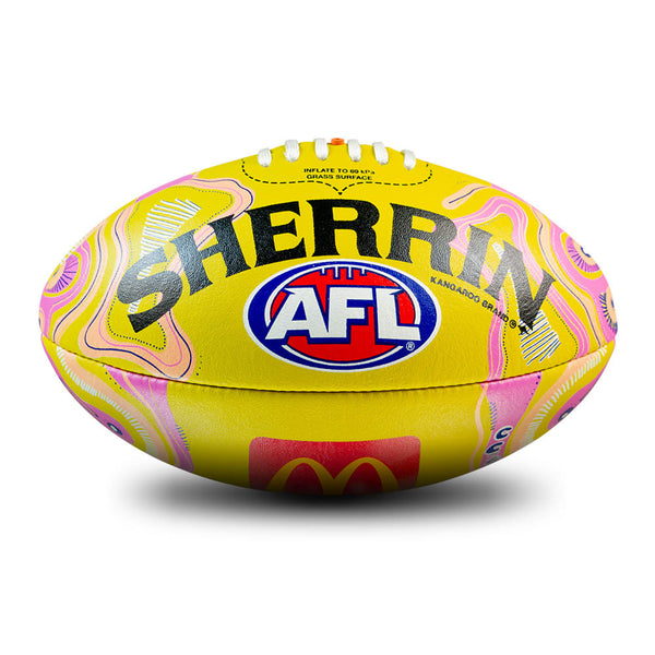 Sherrin 2026 SDNR Indigenous Replica Leather Football size 5