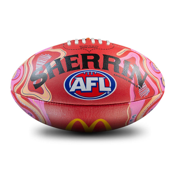 Sherrin 2026 SDNR Indigenous Replica Leather Football size 5