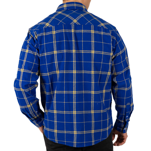West Coast Eagles Mens Adults Mustang Flannel Shirt