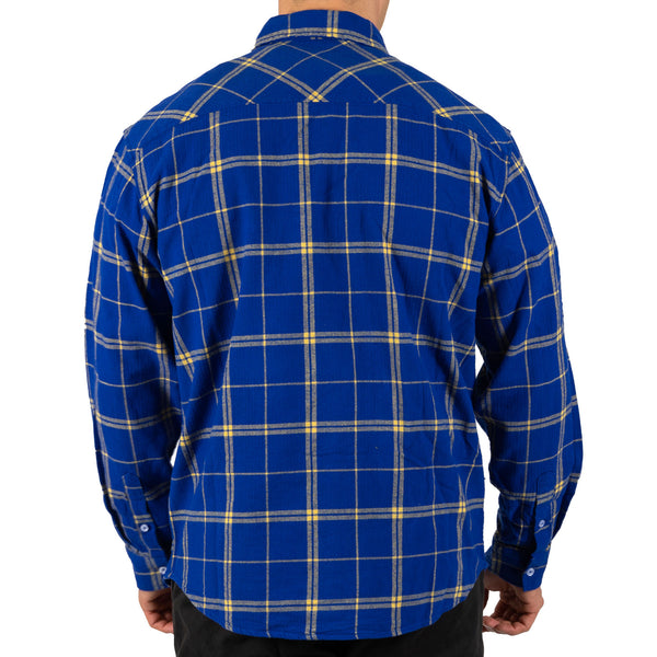 Parramatta Eels NRL Mens Adults Mustang Flannel Shirt