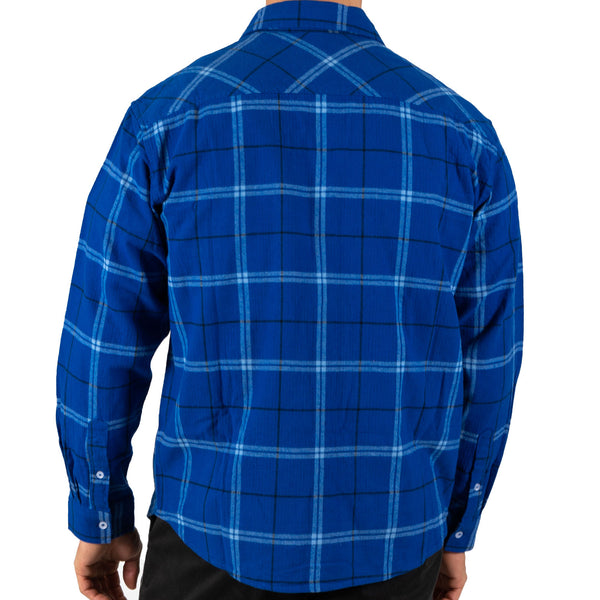 NSW Blues State of Origin Mens Adults Mustang Flannel Shirt