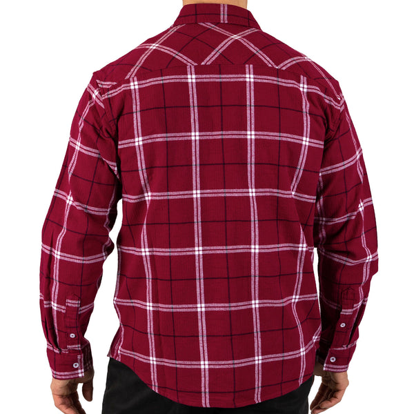QLD Maroons State of Origin Mens Adults Mustang Flannel Shirt