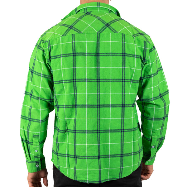 Canberra Raiders NRL Mens Adults Mustang Flannel Shirt