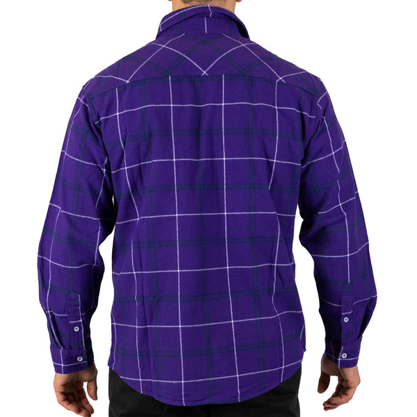 Melbourne Storm NRL Mens Adults Mustang Flannel Shirt