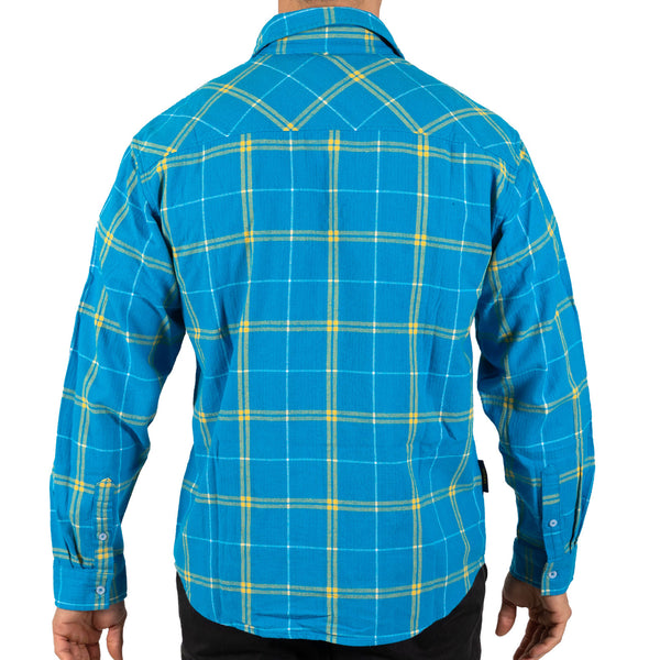 Gold Coast Titans NRL Mens Adults Mustang Flannel Shirt