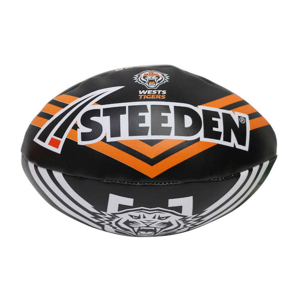 Wests Tigers NRL Steeden Supporter Sponge Ball 6 inch