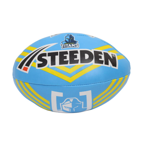 Gold Coast Titans NRL Steeden Supporter Sponge Ball 6 inch