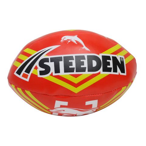 Redcliffe Dolphins NRL Steeden Supporter Sponge Ball 6 inch