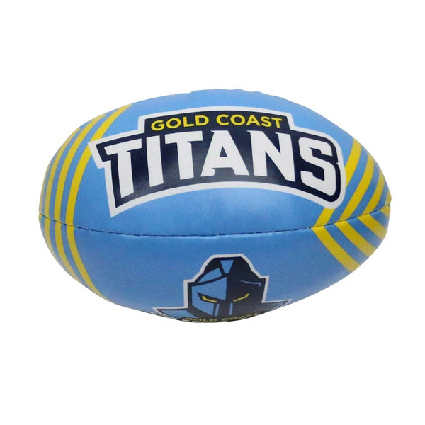 Gold Coast Titans NRL Steeden Supporter Sponge Ball 6 inch
