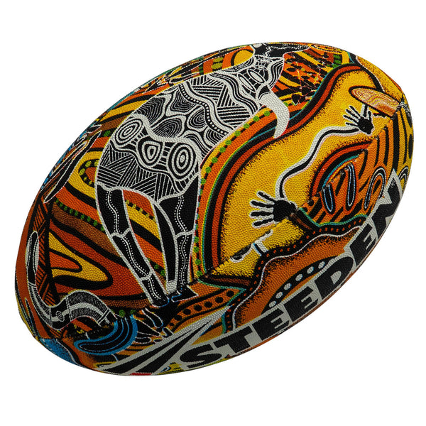 NRL Steeden 2026 Indigenous All Stars Supporter Football - Durable Rugby League Ball