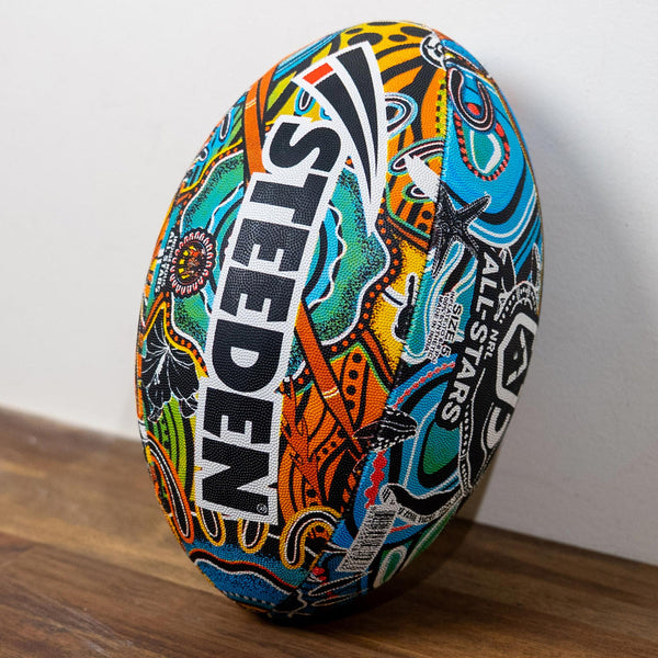 NRL Steeden 2026 Indigenous All Stars Supporter Football - Durable Rugby League Ball