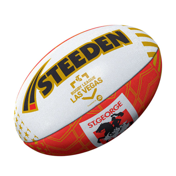 Steeden St George Illawarra Dragons 2026 NRL Las Vegas Supporter Ball - Size 5