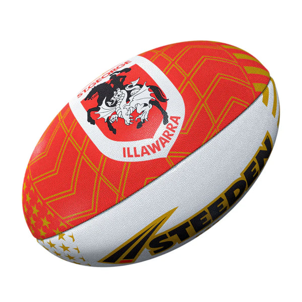 Steeden St George Illawarra Dragons 2026 NRL Las Vegas Supporter Ball - Size 5