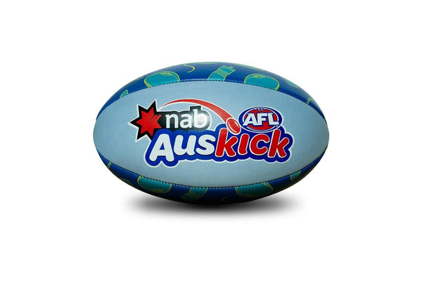 Sherrin AFL Auskick UV Activated Colour Switch Blue/White Football Size 2