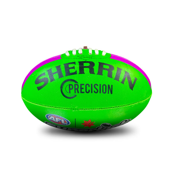 Sherrin Precision Superkick Green Purple All Surface Football size 2