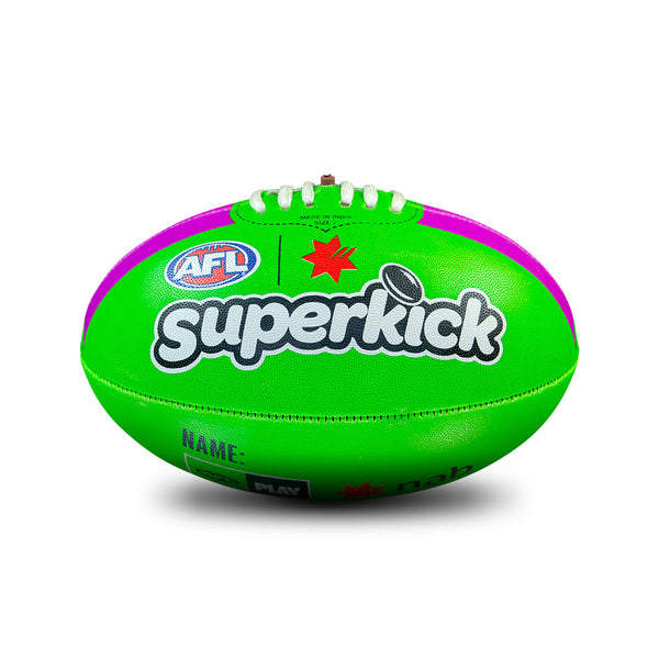 Sherrin Precision Superkick Green Purple All Surface Football size 2