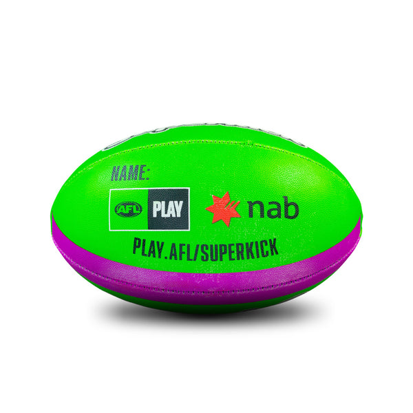 Sherrin Precision Superkick Green Purple All Surface Football size 2