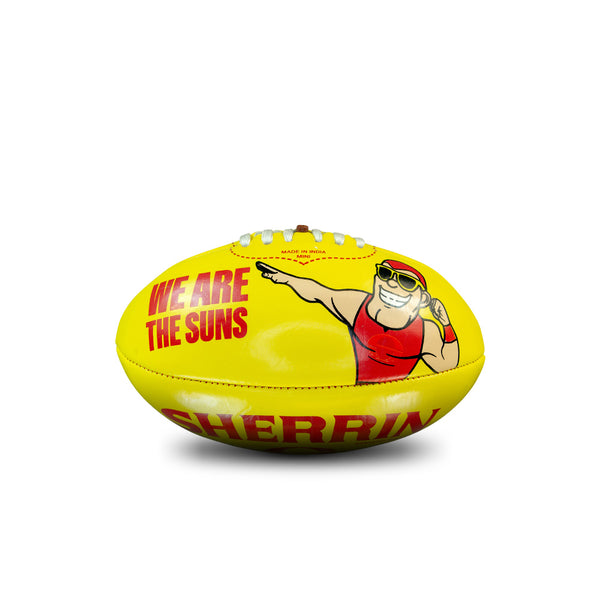 Gold Coast Suns AFL Sherrin PVC Mascot Ball 20cm