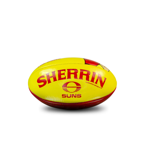 Gold Coast Suns AFL Sherrin PVC Mascot Ball 20cm