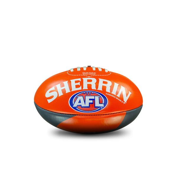 Greater Western Sydney GWS Giants AFL Sherrin PVC Mascot Ball 20cm