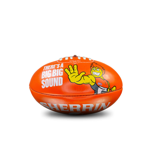Greater Western Sydney GWS Giants AFL Sherrin PVC Mascot Ball 20cm