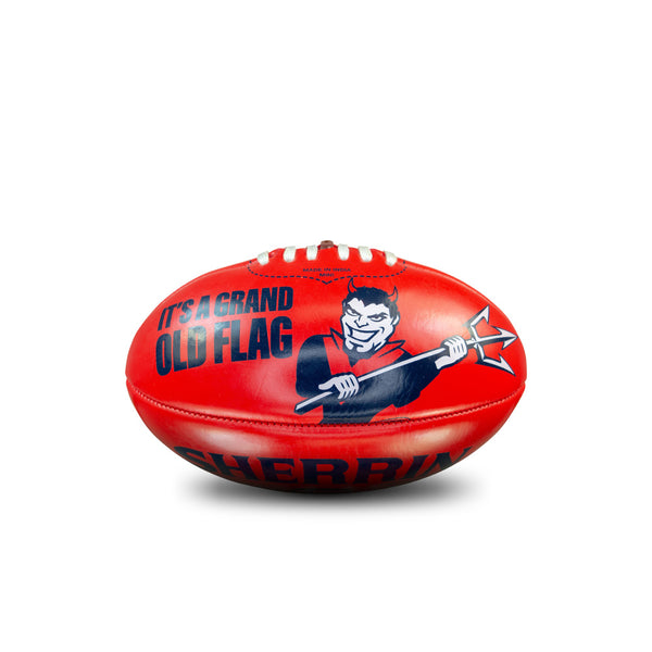 Melbourne Demons AFL Sherrin PVC Mascot Ball 20cm