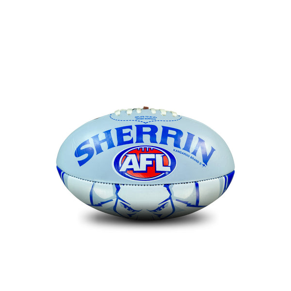 North Melbourne Kangaroos AFL Sherrin PVC Mascot Ball 20cm