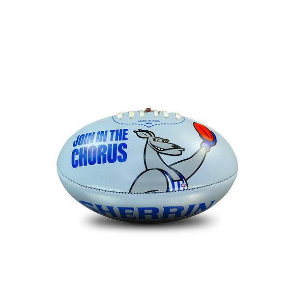 North Melbourne Kangaroos AFL Sherrin PVC Mascot Ball 20cm