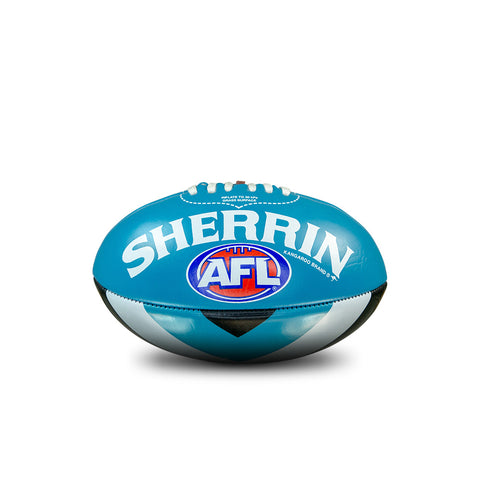 Port Adelaide Power AFL Sherrin PVC Mascot Ball 20cm
