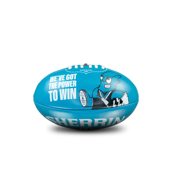 Port Adelaide Power AFL Sherrin PVC Mascot Ball 20cm
