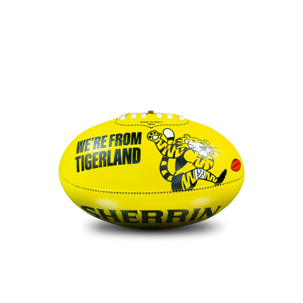 Richmond Tigers AFL Sherrin PVC Mascot Ball 20cm