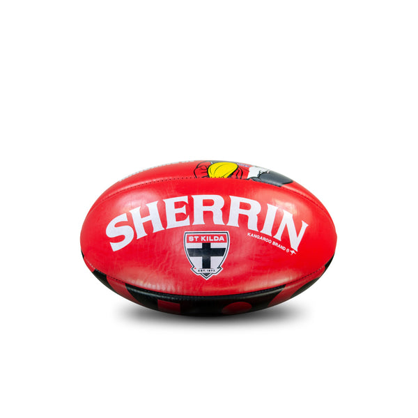 St Kilda Saints AFL Sherrin PVC Mascot Ball 20cm