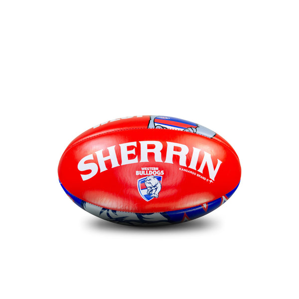 Western Bulldogs AFL Sherrin PVC Mascot Ball 20cm