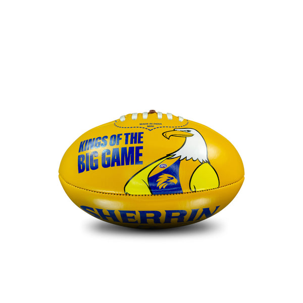 West Coast Eagles AFL Sherrin PVC Mascot Ball 20cm