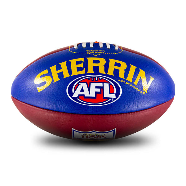 Brisbane Lions Sherrin Leather Football size 5