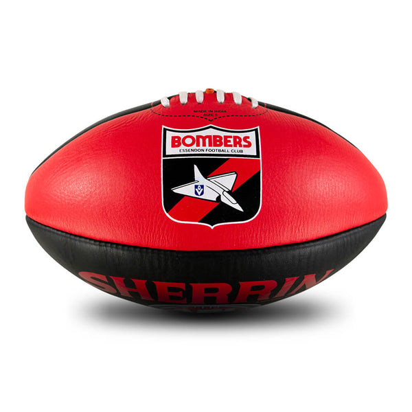 Essendon Bombers Sherrin Leather Football size 5
