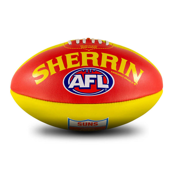 Gold Coast Suns Sherrin Leather Football size 5