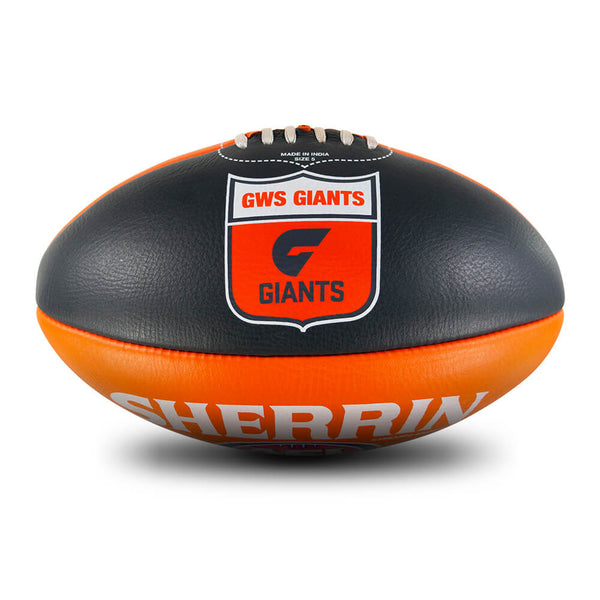 Greater Western Sydney GWS Giants Sherrin Leather Football size 5