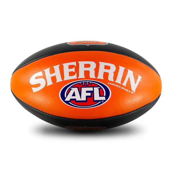 Greater Western Sydney GWS Giants Sherrin Leather Football size 5