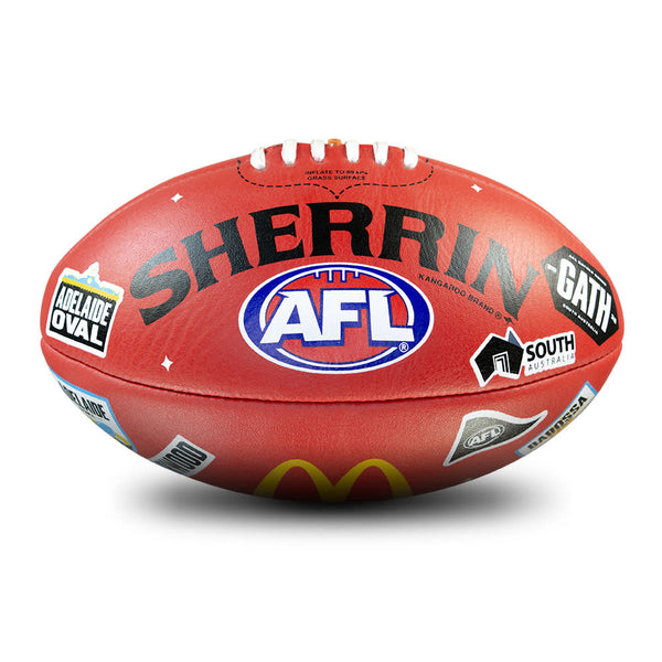 Sherrin 2025 AFL Gather Round Replica Leather Game Football size 5