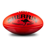 Sherrin Kangaroo Brand KB Signature Leather Football Red