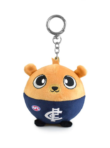 Carlton Blues AFL Squishii Bag Charm Plush Keychain 7cm
