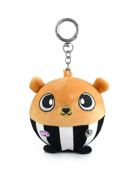 Collingwood Magpies AFL Squishii Bag Charm Plush Keychain 7cm