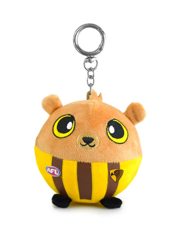 Hawthorn Hawks AFL Squishii Bag Charm Plush Keychain 7cm