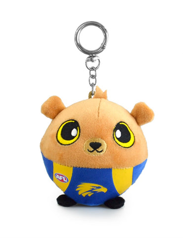 West Coast Eagles AFL Squishii Bag Charm Plush Keychain 7cm